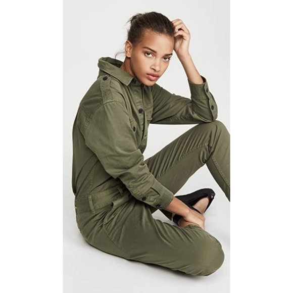 Current/Elliott Mele Coverall Jumpsuit in Agave size S NWT - Picture 5 of 14